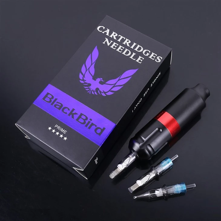 Schwarzer Vogelstahlnadel OEM/ODM Customized Disposable Tattoo Nadeln Großhandel Tattoo Pen Special