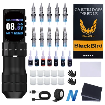 Großer Bildschirm komplettes Tattoo -Maschinen -Kit für Anfänger und Künstler