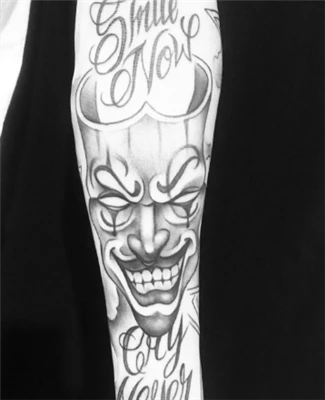 Clown für Tätowierung