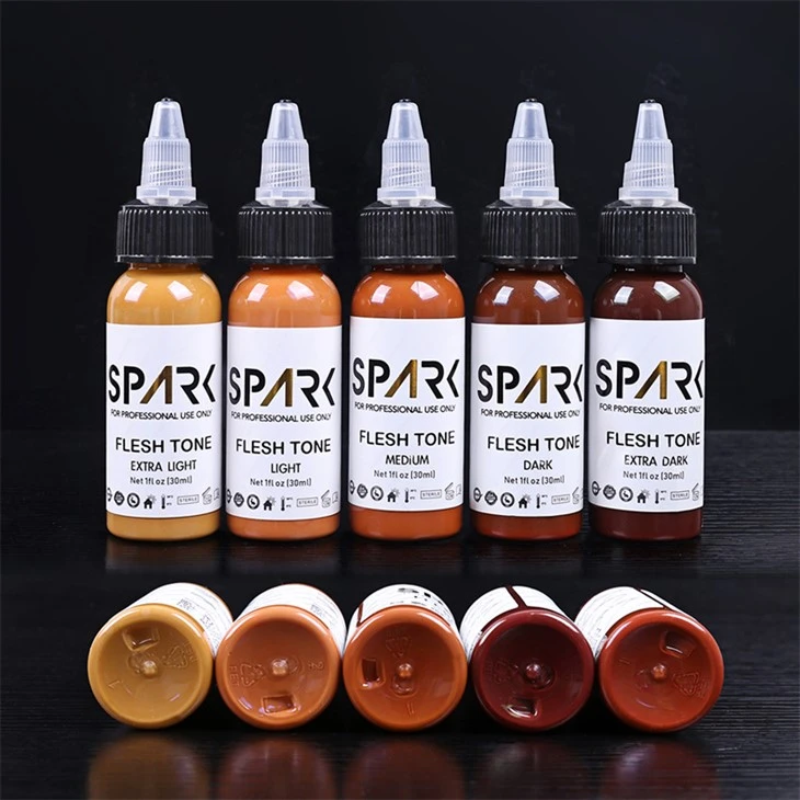 Ink Series Spark Tattoo Ink Tattoo-Tintenset Professional Vanta Black 8OZ 4OZ Super Black Ink Series Spark Tattoo Ink Tattoo-Tintenset Professional