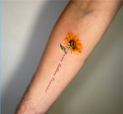Die tätowierte Sonnenblume: Eine Verkörperung von Hoffnung und Widerstandsfäh...