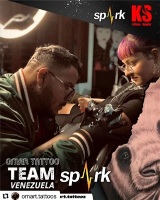 Spark Patronen sponsern Tätowierer