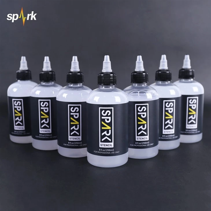 SAPRK 8 FL OZ (250 ml) Professionelles Schnell trockener Non - Fading Smooth Tattoo Transfer Schablone für Tattoo -Künstler verblassen