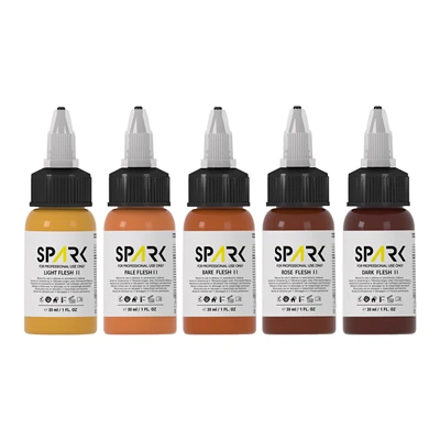 Professionelles EU-REACH-konformes 1-Unzen-Tätowierfarben-Set in Fleischtönen für Permanent-Make-up- und Tätowierer