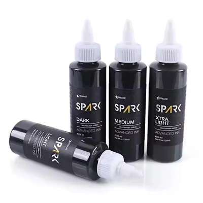 Sparkle Factory Custom 4oz 120 ml Weißwaschung Erstaunliche Farbe Pigment Körper Haut Triple Black Tinten Schmetterling Tattoo