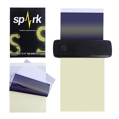Neu eingetroffenes Spark Tattoo-Schablonen-Transferpapier
