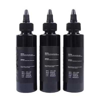 Spark Custom Wholesale China High - Ende 4 oz 120 ml Farbe Pigment Körperhaut Hautfarbe erstaunliche OEM Schwarze Tattoo Tinte