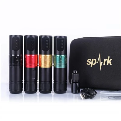 Spark wiederaufladbare drahtlose Einstellung Daueranschluss Einwegkartusche Kartusche Tattoo Machine Pen