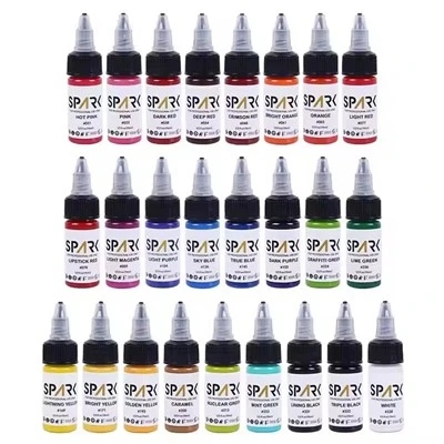 Spark Wholesale Customized 0. 5 oz 15 ml ungiftiger PMU Veganer tempanischer kosmetischer professioneller Ölbasis Tattoo-Tinte
