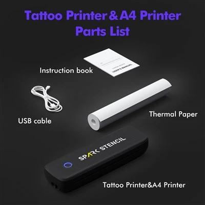 Drahtloser Bluetooth Temporary Tattoo Transfer Machine Schablone Typ