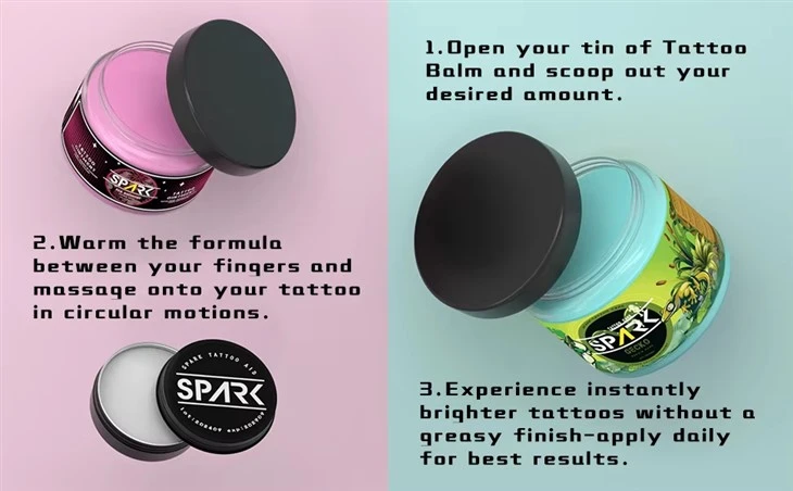 Spark High - Qualität natürlicher Zutaten Tattoo Care Salbe Dauerhaftes Make -up -Hautreparaturzubehör