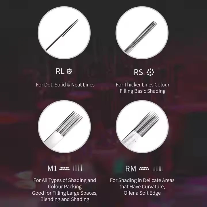 Spark Manufacturer OEM Custom Permanent Membrane Disposable Sterile Traditional Tattoo Needles