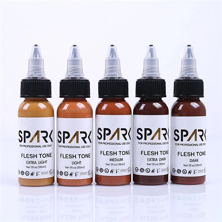 Spark Tattoo Ink Professional 1 Unzen Hauttontooing -Tinten für Farbporträt Fleisch Hauttonfarbe Tattoo Kit