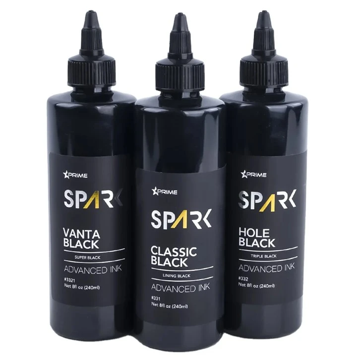 Großhandel 8oz 240ml Premium Tattoo Ink Set benutzerdefinierte schwarze organische Flüssigkeit hohe Qualität Dauerfunktion
