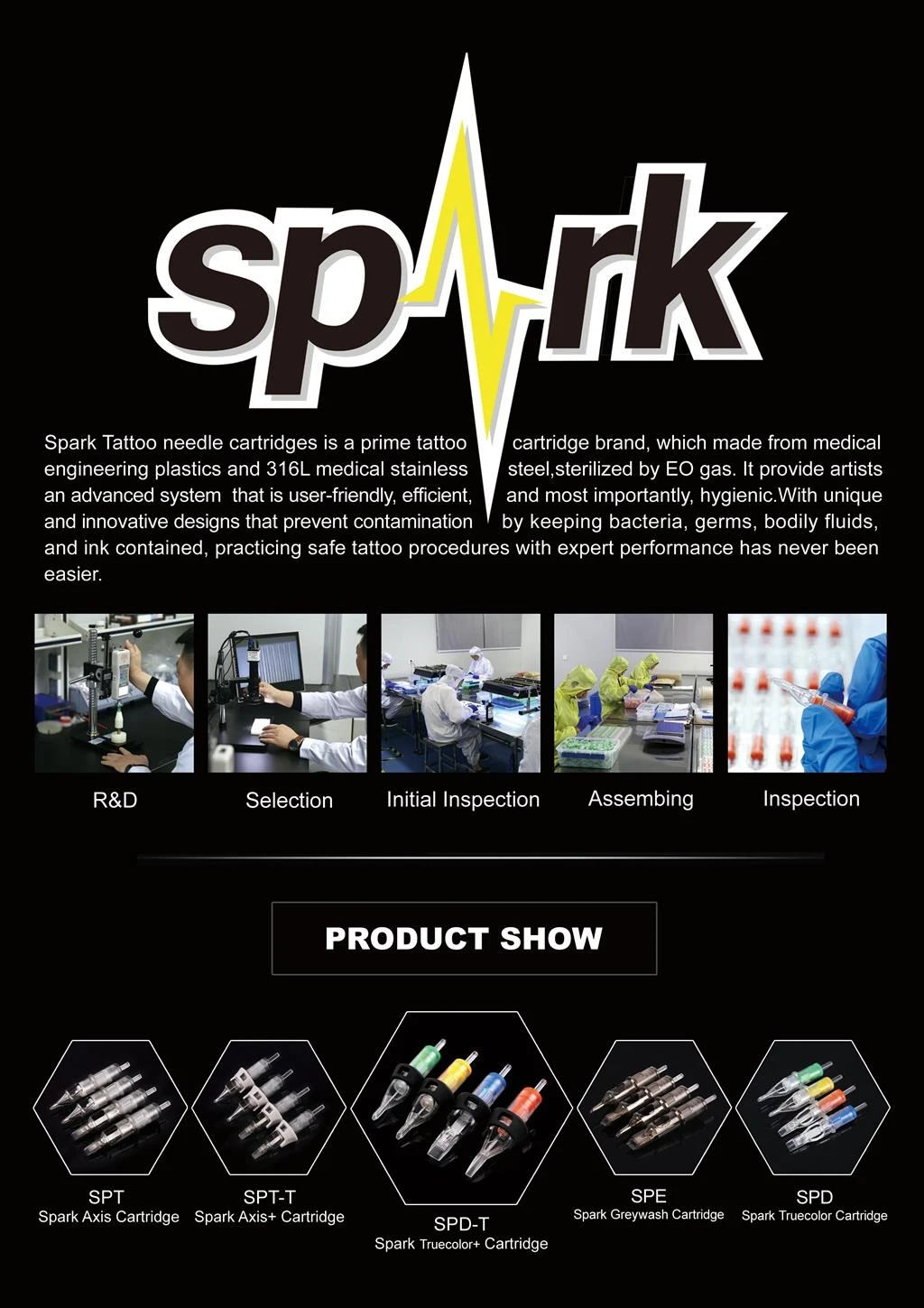 Großhandel Spark Tattoo Patronen