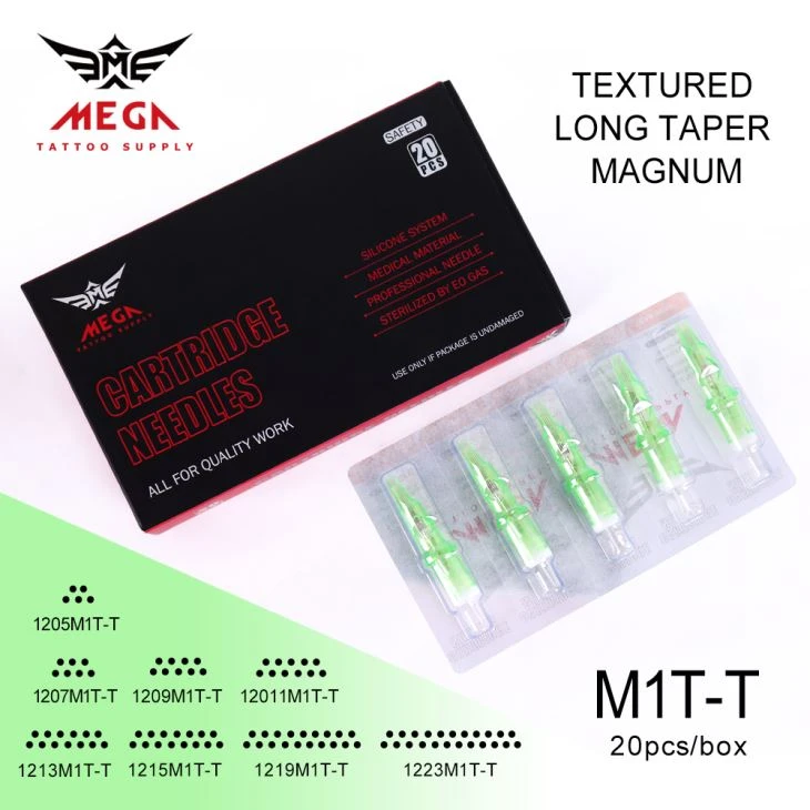 2020 Beste strukturierte Tattoo-Patronen Long Taper Tattoo Needle Cartridge0. 35 mm