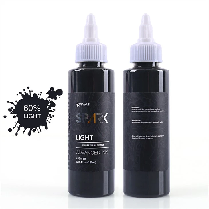 Tierversuchsfreies Tätowierfarben-Set, veganes White-Wash-Set, Spark-Tätowierfarbe