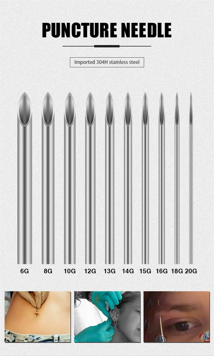 Rostfreie Tattoo -Tippsets