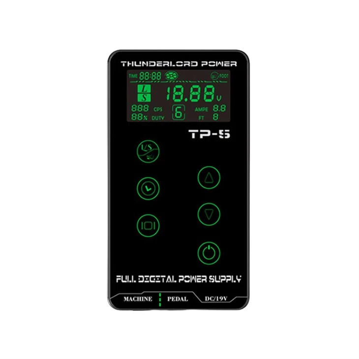 Für Spulen- und Rotationstätowiermaschinen LCD-Tätowierungszubehör Mini-Netzteil-Tätowierungen