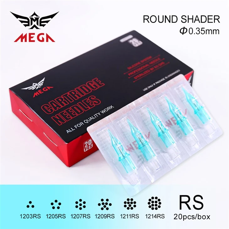 Mega Round Shader Tattoo Patronen 0,35 mm