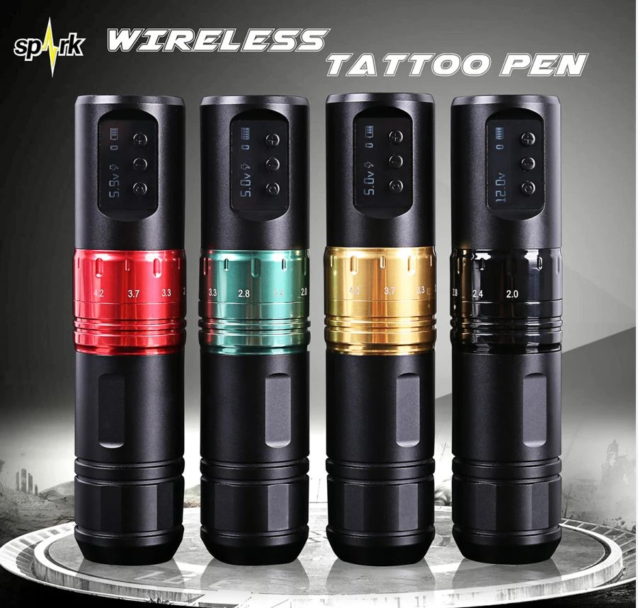 Neueste Spark Wireless Hochwertige Tattoo-Patronenmaschine mit bürstenlosem Motor für Tattoo-Körperkunst