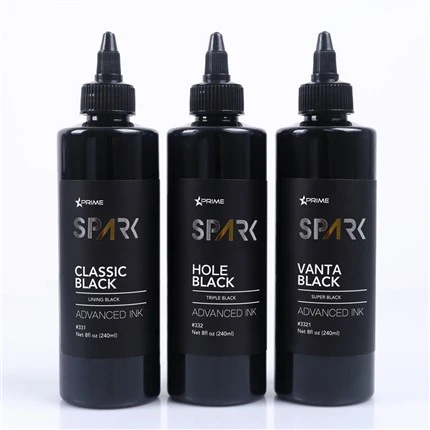 8OZ Black Ink Series Classic Black Lining Black Spark Tattoo Ink Professionelles Tattoo-Tinten-Display