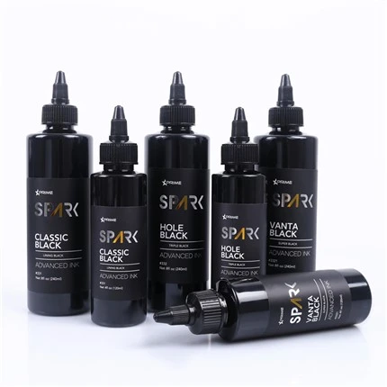 Super Black 8OZ Black Ink Series Vanta Black Spark Tattoo Ink Tattoofarben-Set