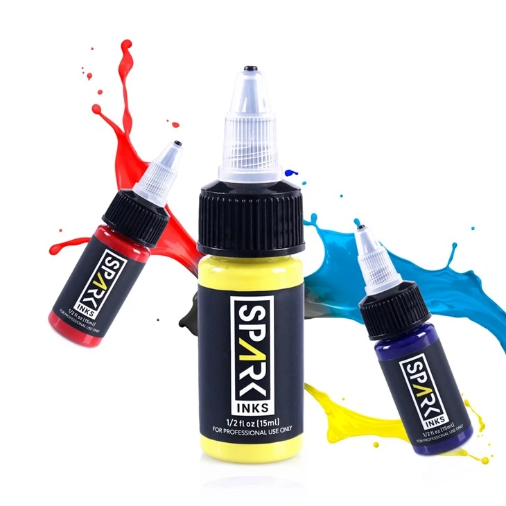 Spark 14 Farben Tattoofarbe Permanent Body Safe Original Tattoofarbe