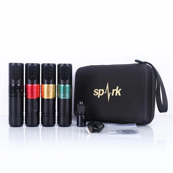 Einstellbare Strichlänge Spark Tattoo-Maschine Drahtlose Tattoo-Maschine Drahtloser Tattoo-Stift