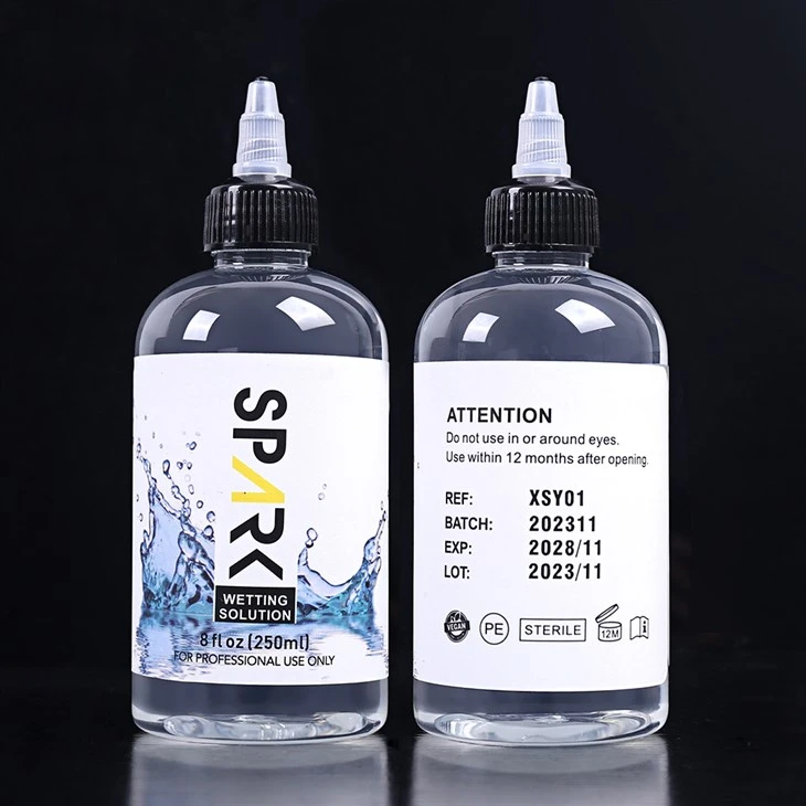 Tierversuchsfreie 240 ml Spark Tattoo-Benetzungslösung Spark Tattoo-Mischlösung Spark Tattoo-Tinte